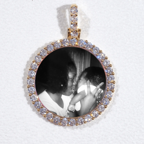 3D CIRCLE CUSTOM PICTURE PENDANT SMALL SIZE