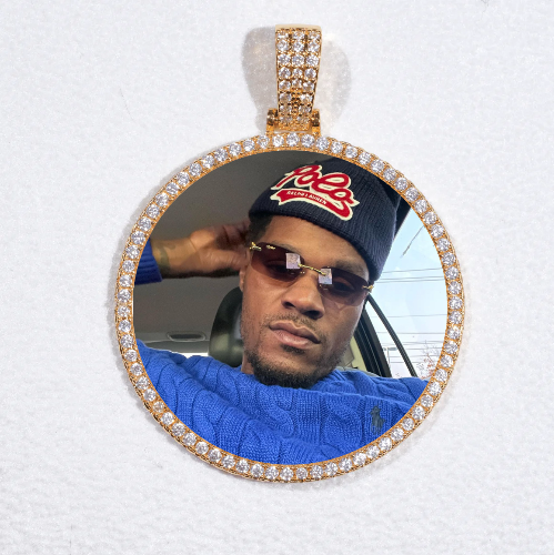 MEDIUM 3D CIRCLE CUSTOM PICTURE PENDANT