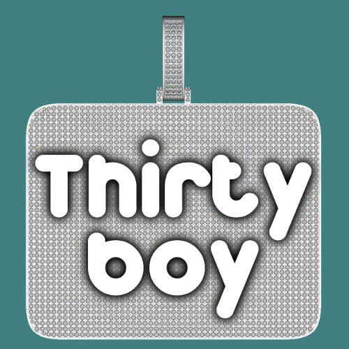 CUSTOM LETTER NECKLACE 3D BIG SQUARE