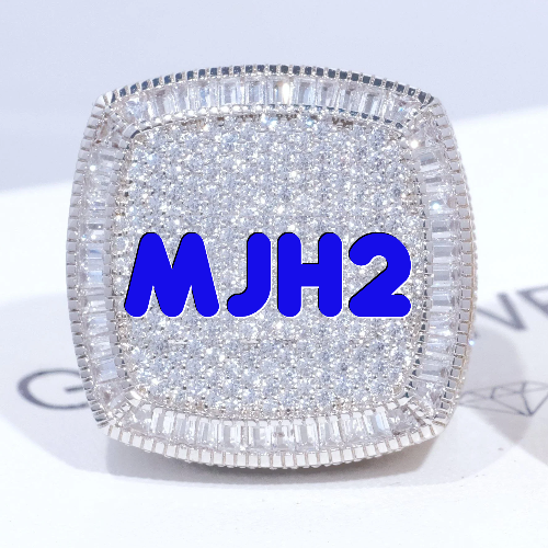 CUSTOM LETTER 3D ICED RING