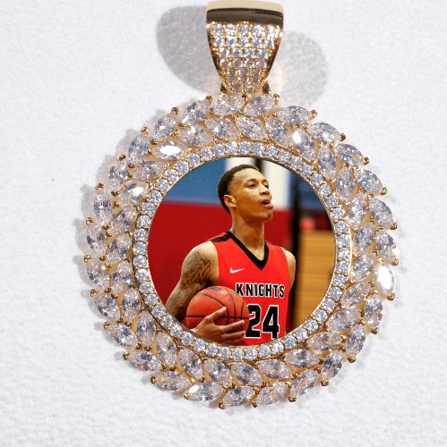 Large 3D Wheat Ear Custom Picture Pendant