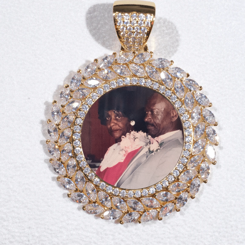 Large 3D Wheat Ear Custom Picture Pendant