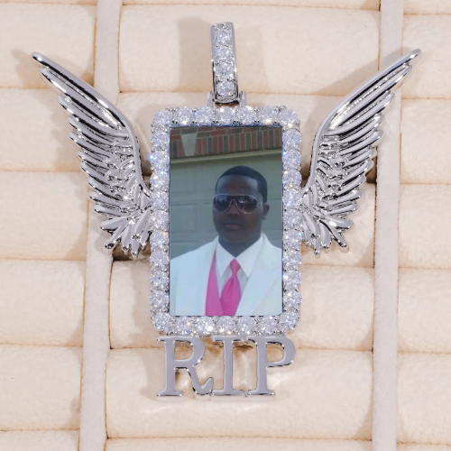 RIP WING 3D CUSTOM PICTURE PENDANT