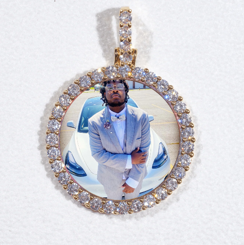 3D CIRCLE CUSTOM PICTURE PENDANT SMALL SIZE