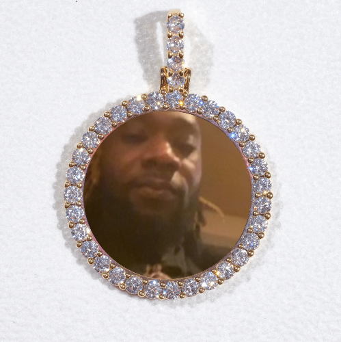 3D CIRCLE CUSTOM PICTURE PENDANT SMALL SIZE