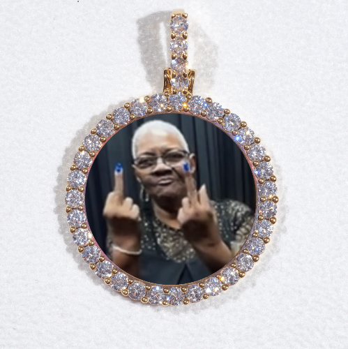 3D CIRCLE CUSTOM PICTURE PENDANT SMALL SIZE