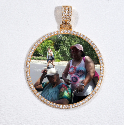 MEDIUM 3D CIRCLE CUSTOM PICTURE PENDANT