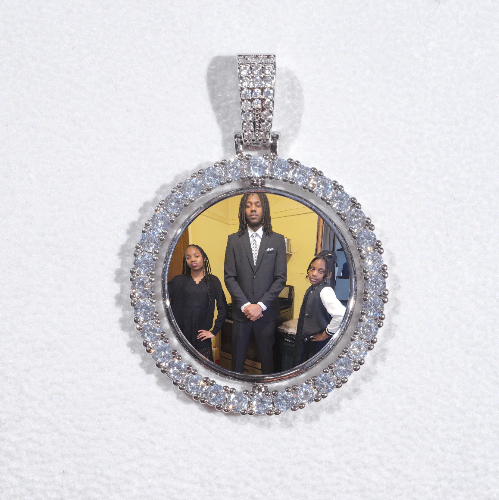 3D Spinning 2-Faced Custom Picture Pendant