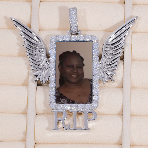 RIP WING 3D CUSTOM PICTURE PENDANT