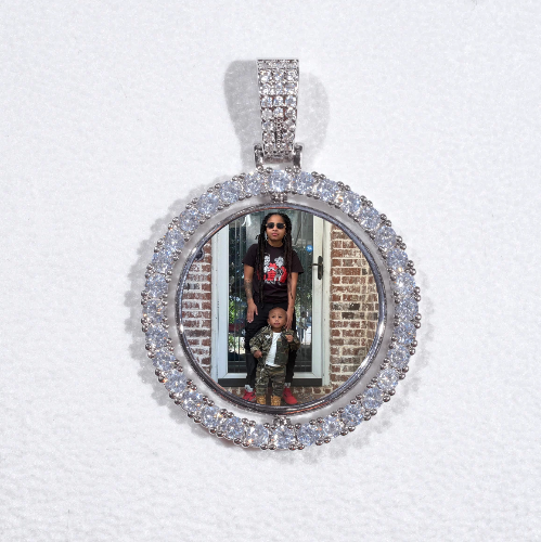 3D Spinning 2-Faced Custom Picture Pendant