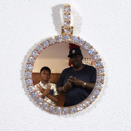 3D CIRCLE CUSTOM PICTURE PENDANT SMALL SIZE