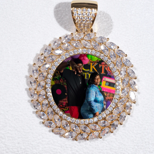 Large 3D Wheat Ear Custom Picture Pendant