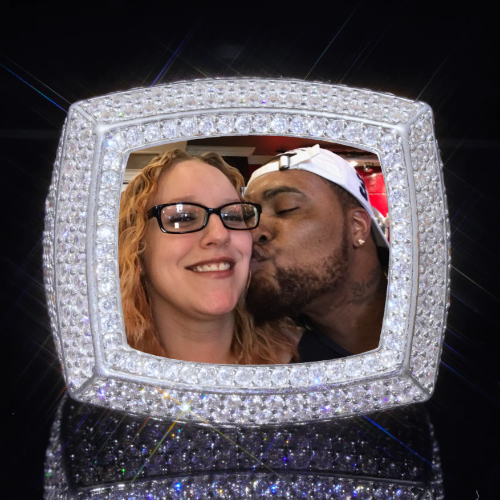 3D CUSTOM PICTURE ICED RING