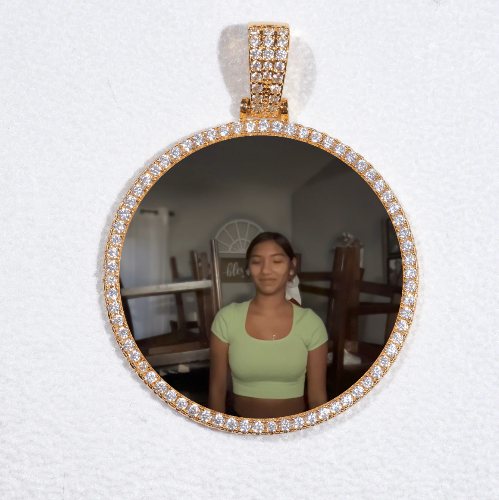 MEDIUM 3D CIRCLE CUSTOM PICTURE PENDANT