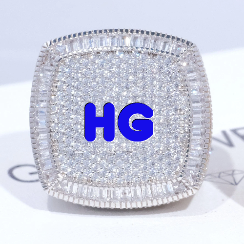 CUSTOM LETTER 3D ICED RING