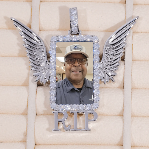 RIP WING 3D CUSTOM PICTURE PENDANT