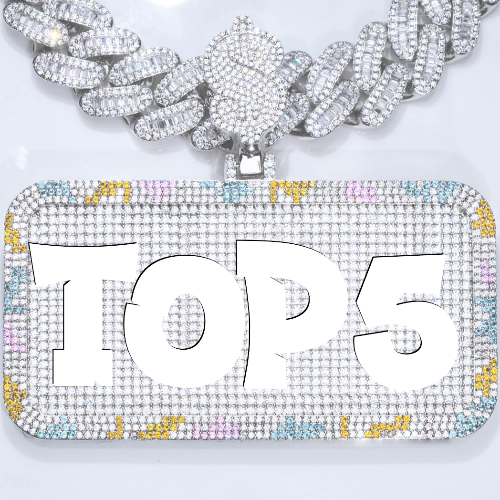 CUSTOM LETTER NECKLACE 3D COLORFUL SQUARE