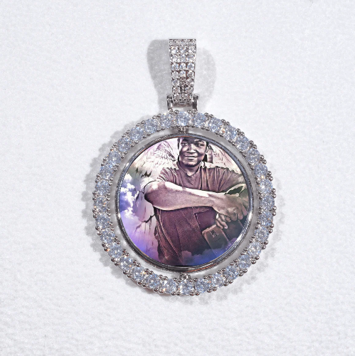 3D Spinning 2-Faced Custom Picture Pendant