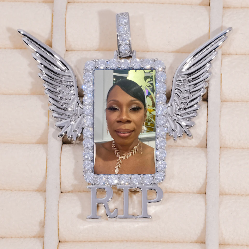 RIP WING 3D CUSTOM PICTURE PENDANT