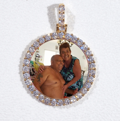 3D CIRCLE CUSTOM PICTURE PENDANT SMALL SIZE