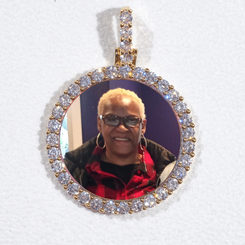 3D CIRCLE CUSTOM PICTURE PENDANT SMALL SIZE