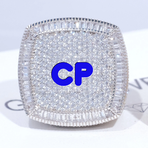 CUSTOM LETTER 3D ICED RING