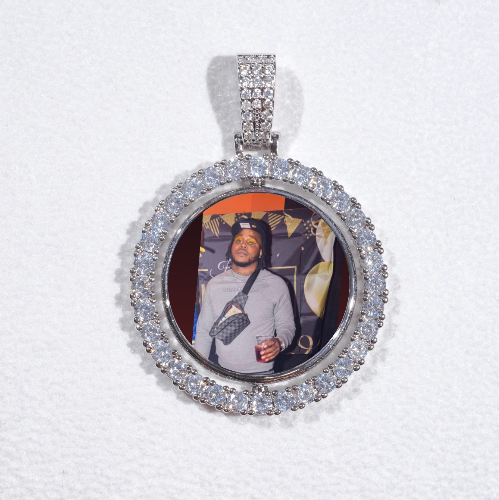 3D Spinning 2-Faced Custom Picture Pendant