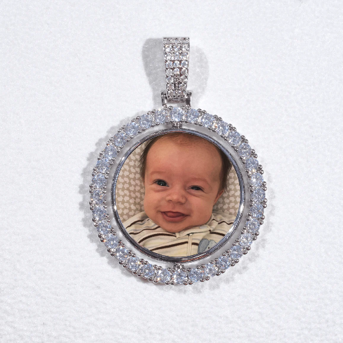 3D Spinning 2-Faced Custom Picture Pendant