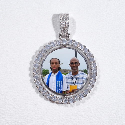 3D Spinning 2-Faced Custom Picture Pendant