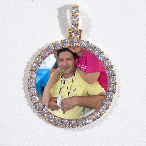 3D CIRCLE CUSTOM PICTURE PENDANT SMALL SIZE
