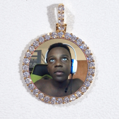 3D CIRCLE CUSTOM PICTURE PENDANT SMALL SIZE