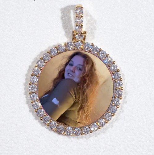 3D CIRCLE CUSTOM PICTURE PENDANT SMALL SIZE