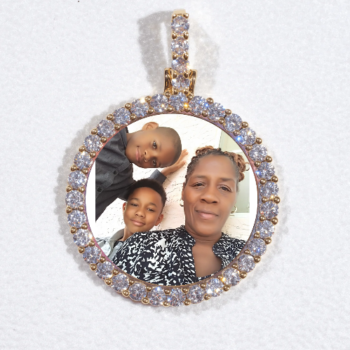 3D CIRCLE CUSTOM PICTURE PENDANT SMALL SIZE