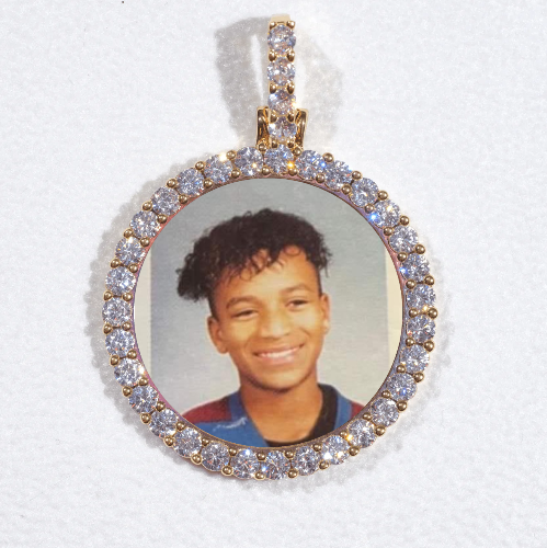 3D CIRCLE CUSTOM PICTURE PENDANT SMALL SIZE