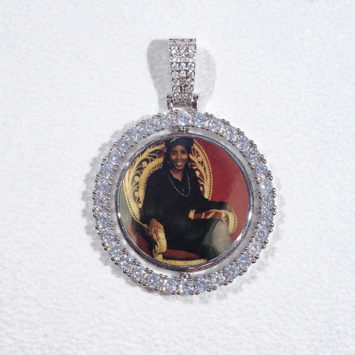 3D Spinning 2-Faced Custom Picture Pendant