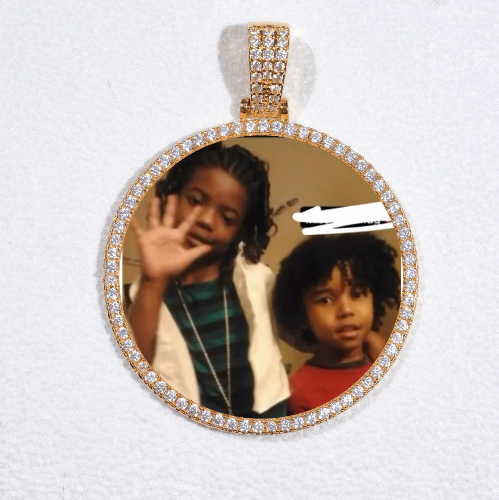 MEDIUM 3D CIRCLE CUSTOM PICTURE PENDANT