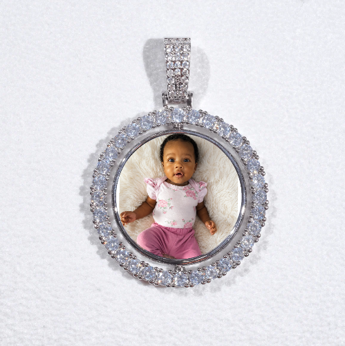 3D Spinning 2-Faced Custom Picture Pendant