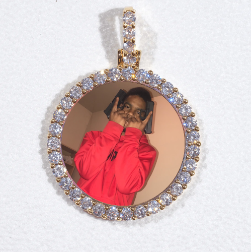 3D CIRCLE CUSTOM PICTURE PENDANT SMALL SIZE