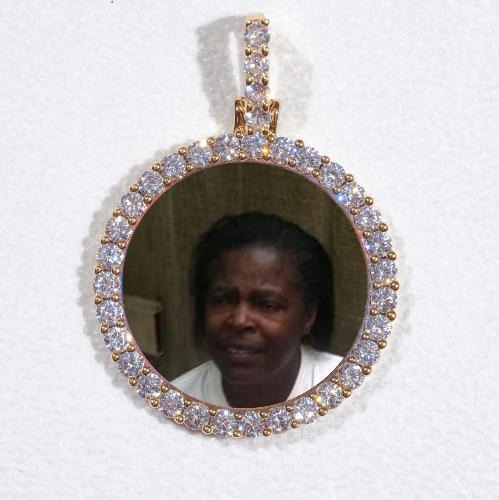 3D CIRCLE CUSTOM PICTURE PENDANT SMALL SIZE