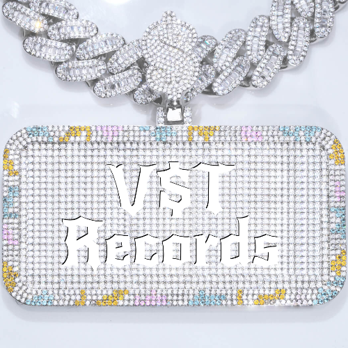 CUSTOM LETTER NECKLACE 3D COLORFUL SQUARE