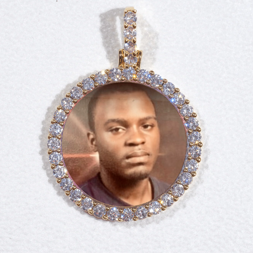 3D CIRCLE CUSTOM PICTURE PENDANT SMALL SIZE