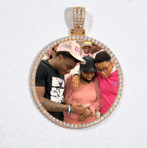 MEDIUM 3D CIRCLE CUSTOM PICTURE PENDANT