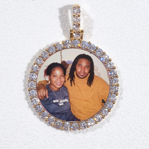 3D CIRCLE CUSTOM PICTURE PENDANT SMALL SIZE