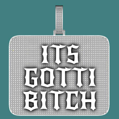 CUSTOM LETTER NECKLACE 3D BIG SQUARE