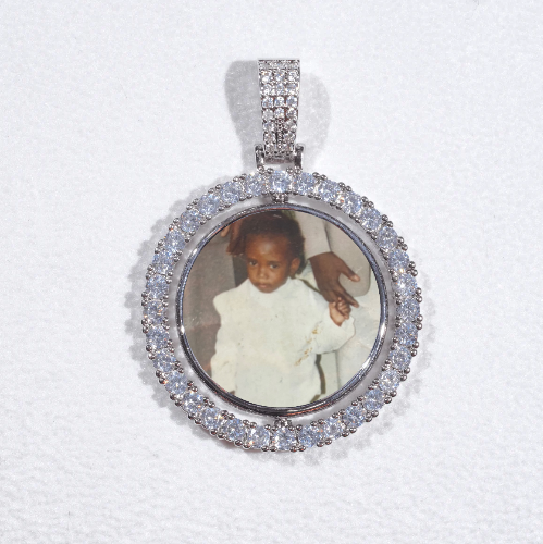 3D Spinning 2-Faced Custom Picture Pendant