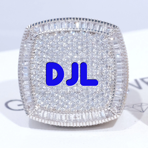 CUSTOM LETTER 3D ICED RING