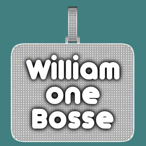 CUSTOM LETTER NECKLACE 3D BIG SQUARE