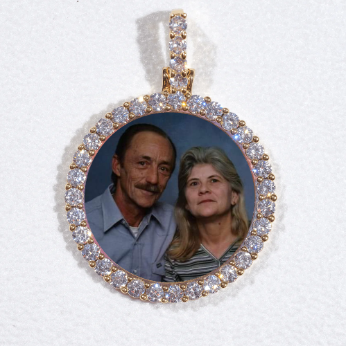 3D CIRCLE CUSTOM PICTURE PENDANT SMALL SIZE