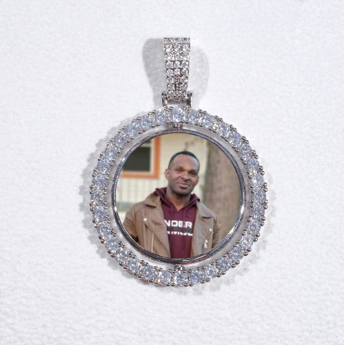 3D Spinning 2-Faced Custom Picture Pendant