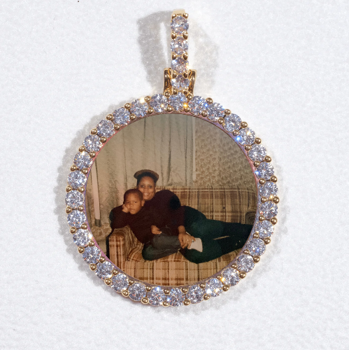 3D CIRCLE CUSTOM PICTURE PENDANT SMALL SIZE